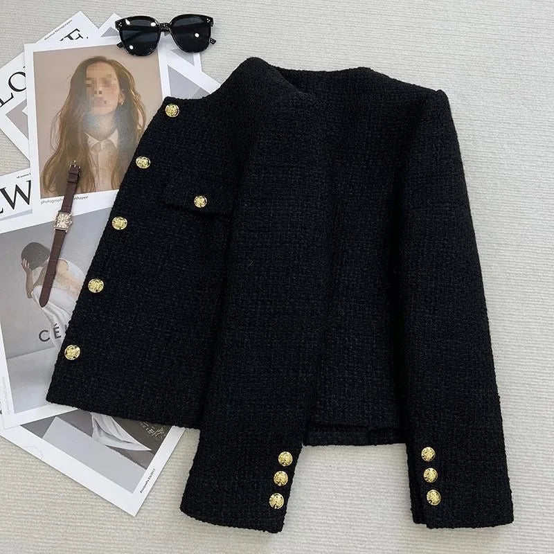 Radmieandra | Tweed Jacket with Gold Buttons