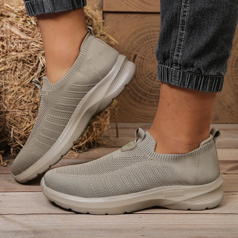 Valery | Walking Shoes with Knit Slip On Upper