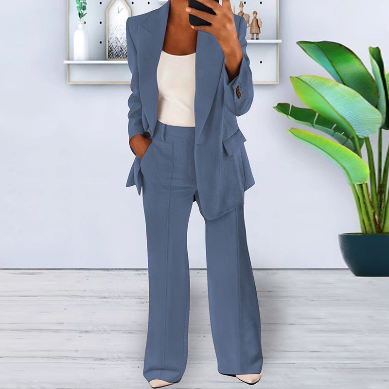 Jantine | Pantsuit With Long Sleeves and Wide Legs