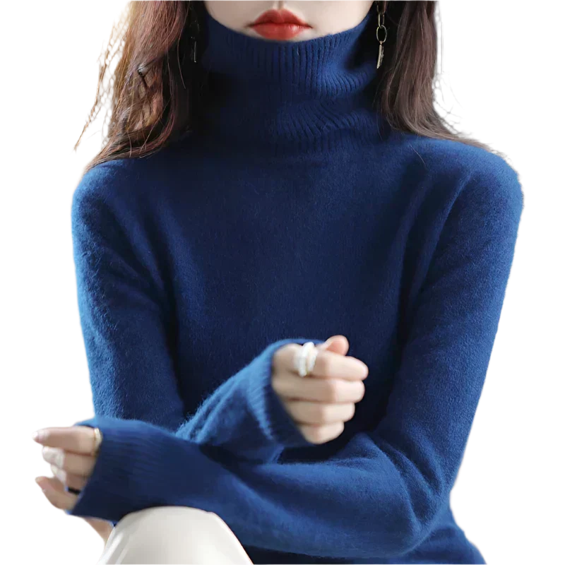 Terraflex | Cashmere Turtleneck Sweater with Textured Stitch