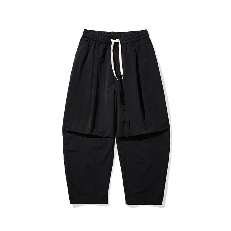 Kaio | Wide Leg Drawstring Urban Trousers