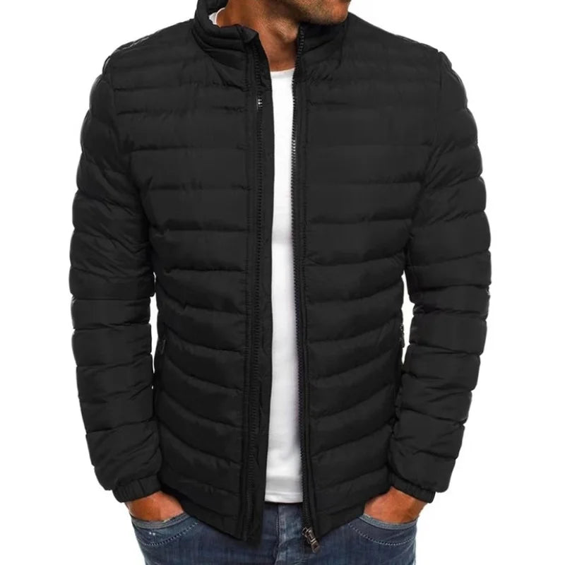 Aurelio | Quilted Stand Collar Zip Jacket