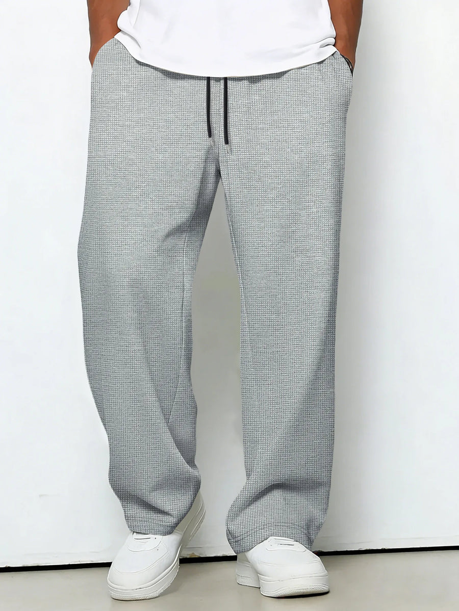 Messi | Pants With Drawstring Wide Leg Texture
