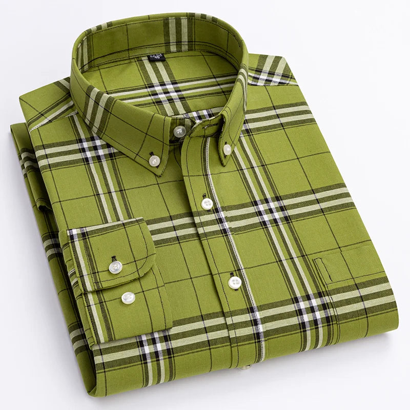 Alexandru | Long Sleeve Plaid Button Down Shirt