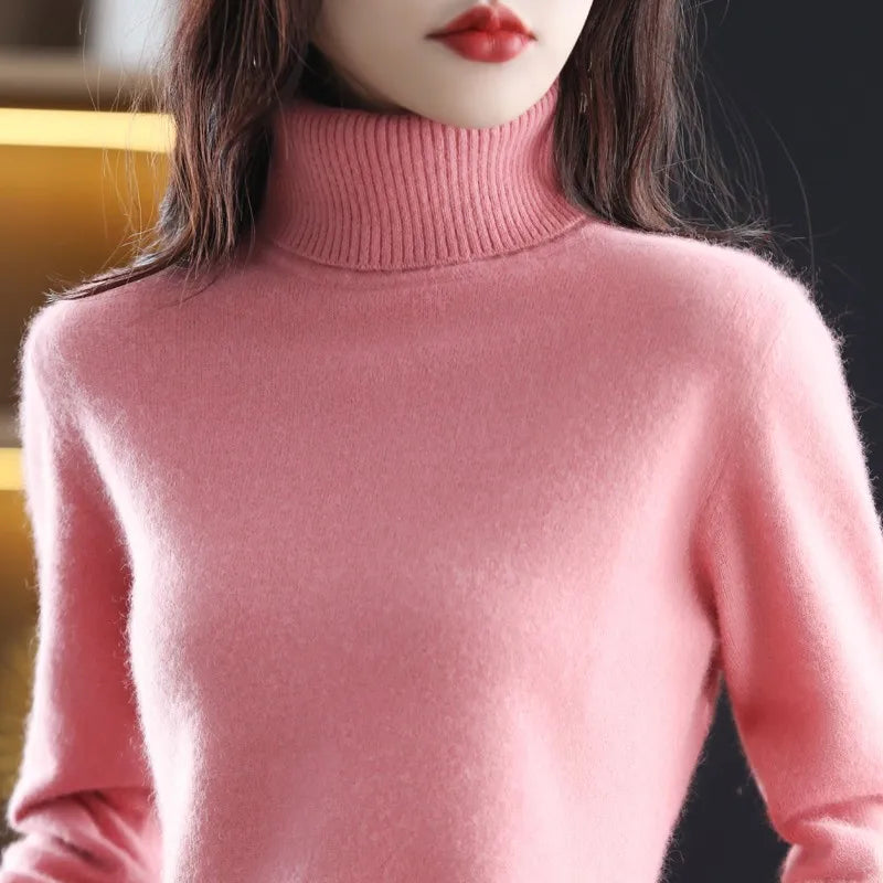Terraflex | Cashmere Turtleneck Sweater with Textured Stitch
