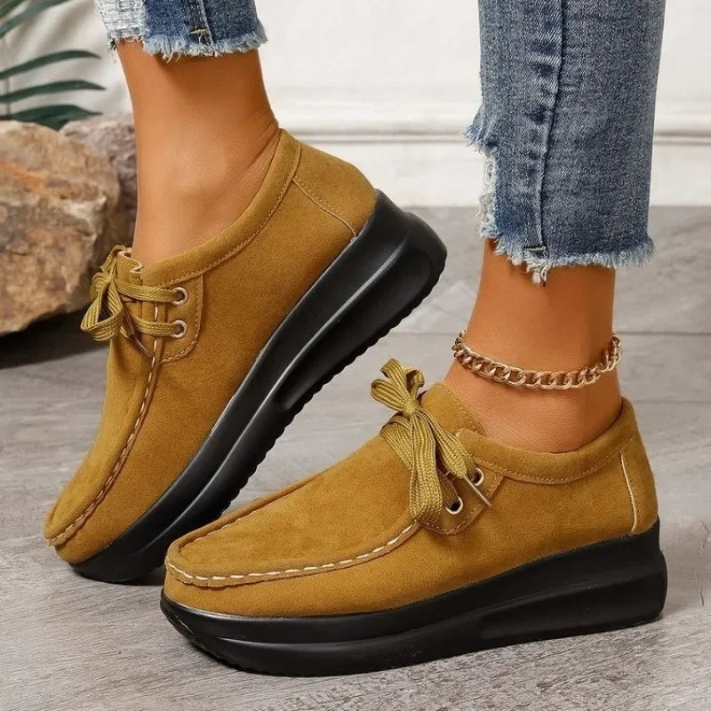 Tonja – Lace Up Slip On Walking Shoes