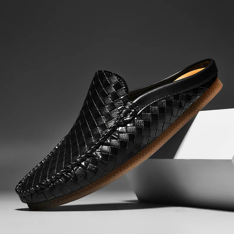 Efim | Woven Slip-On Loafer Mules