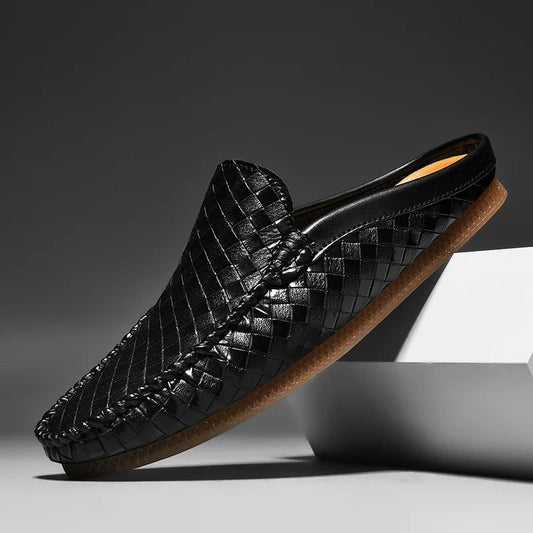 Efim | Woven Slip-On Loafer Mules