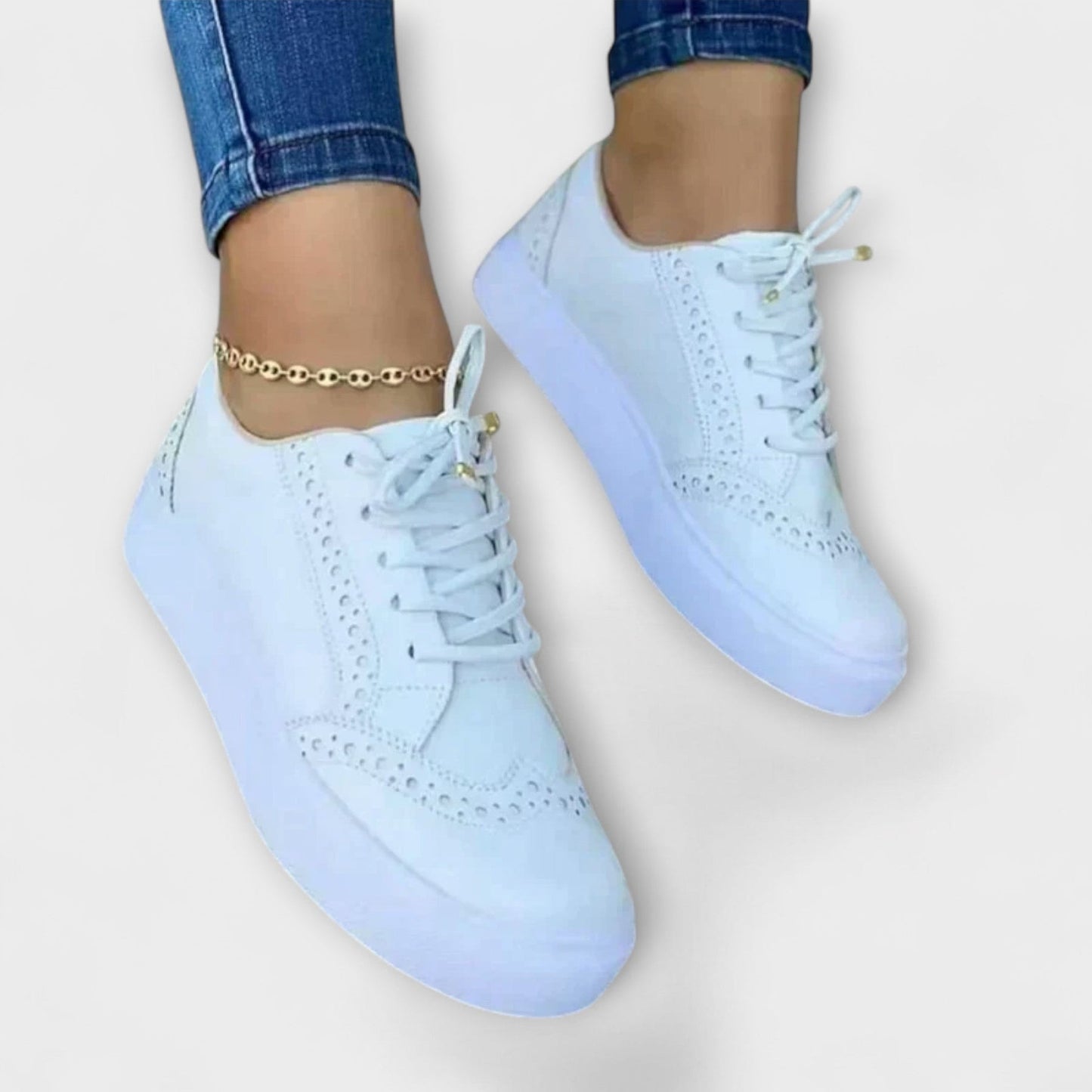 Michie | Platform Lace Up Brogue Sneakers