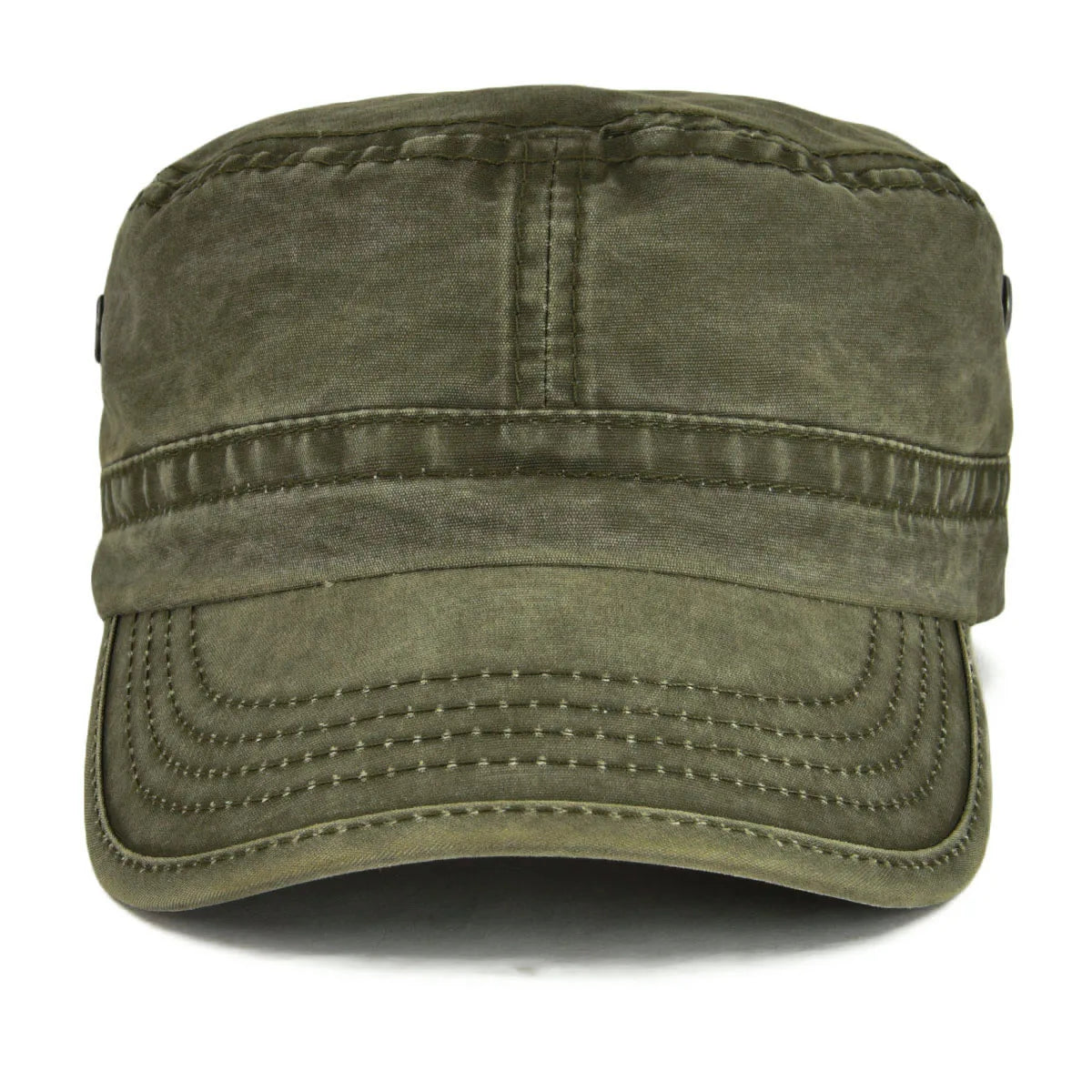 Manenti | Military Cadet Cap Washed Cotton Look