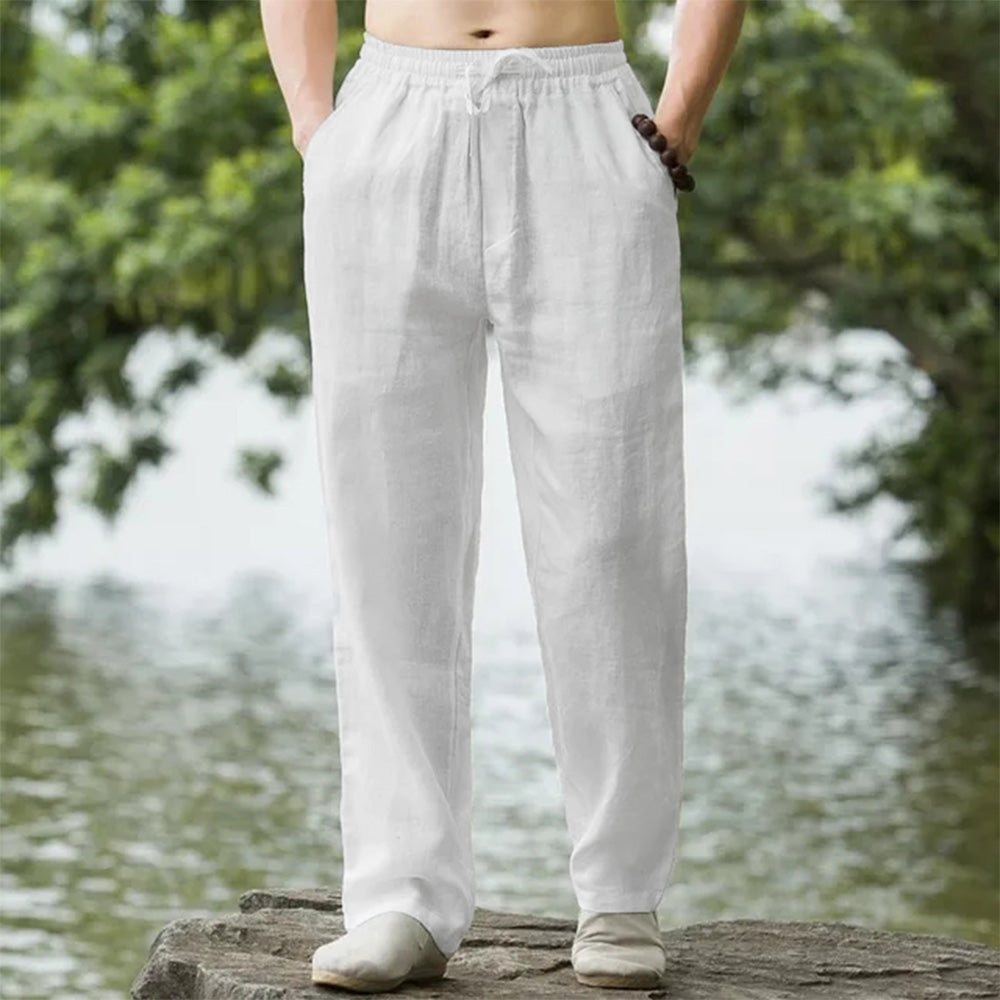 Ethan | Straight Leg Drawstring Casual Pants