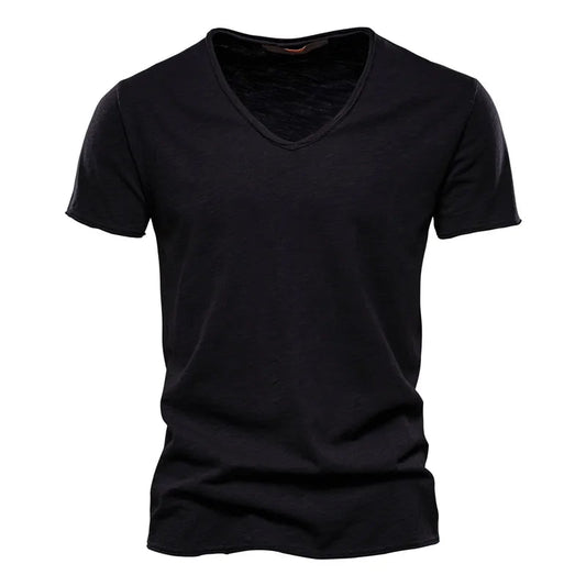 Tibor | V Neck Short Sleeve T Shirt