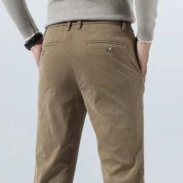 Damian | Trousers With Slim Fit and Ribbed Texture