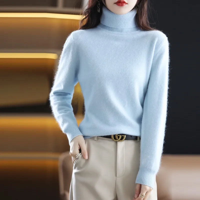 Terraflex | Cashmere Turtleneck Sweater with Textured Stitch