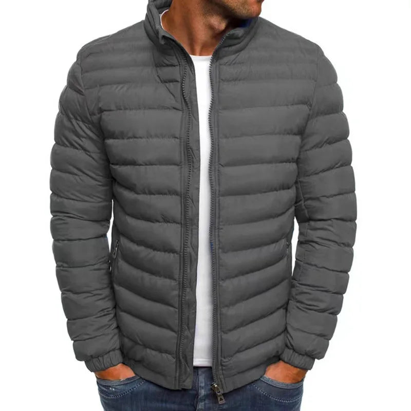 Aurelio | Quilted Stand Collar Zip Jacket