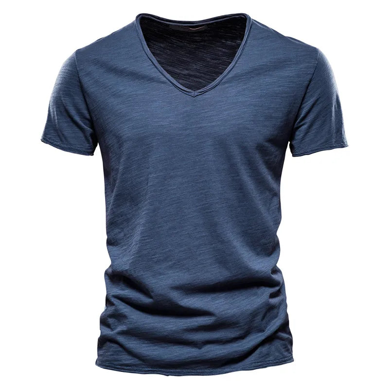 Tibor | V Neck Short Sleeve T Shirt