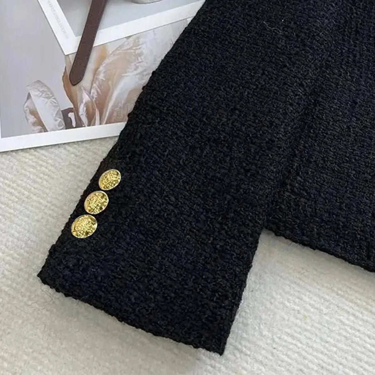 Radmieandra | Tweed Jacket with Gold Buttons