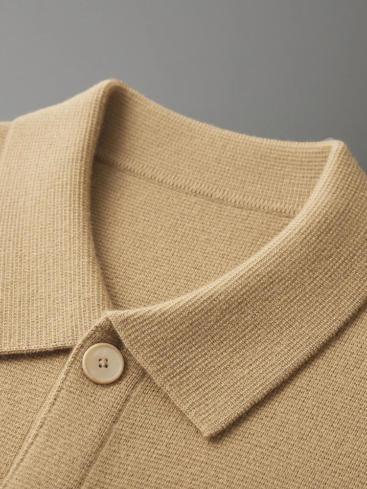 Suphon | Cardigan With Point Collar and Flap Pockets