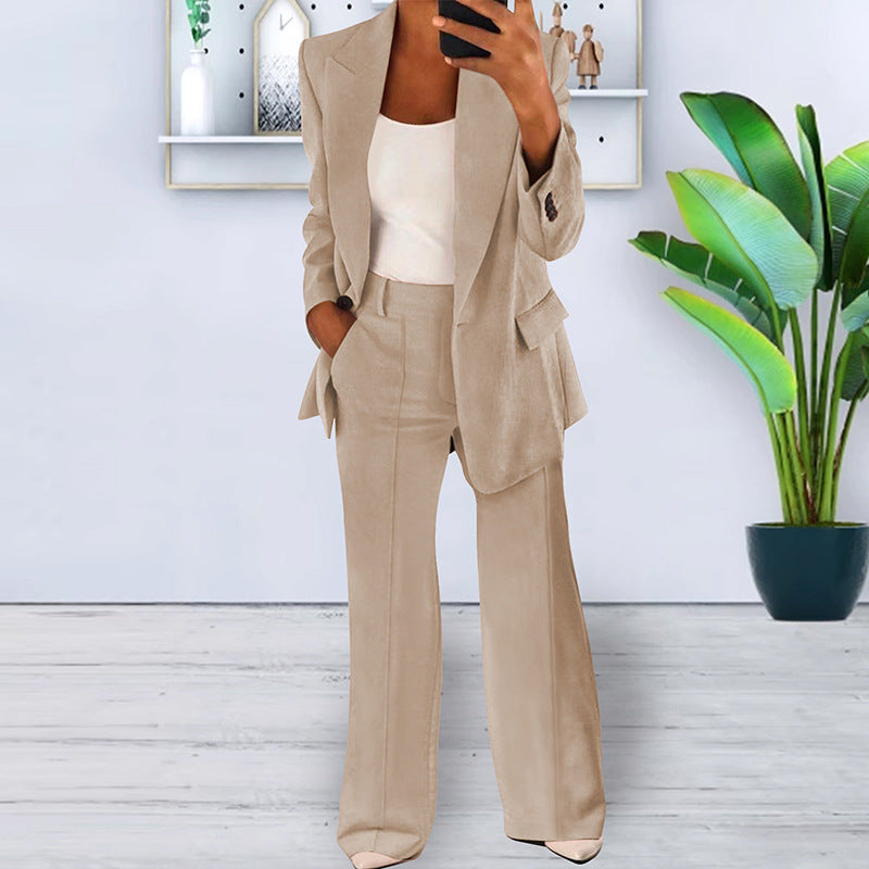 Jantine | Pantsuit With Long Sleeves and Wide Legs
