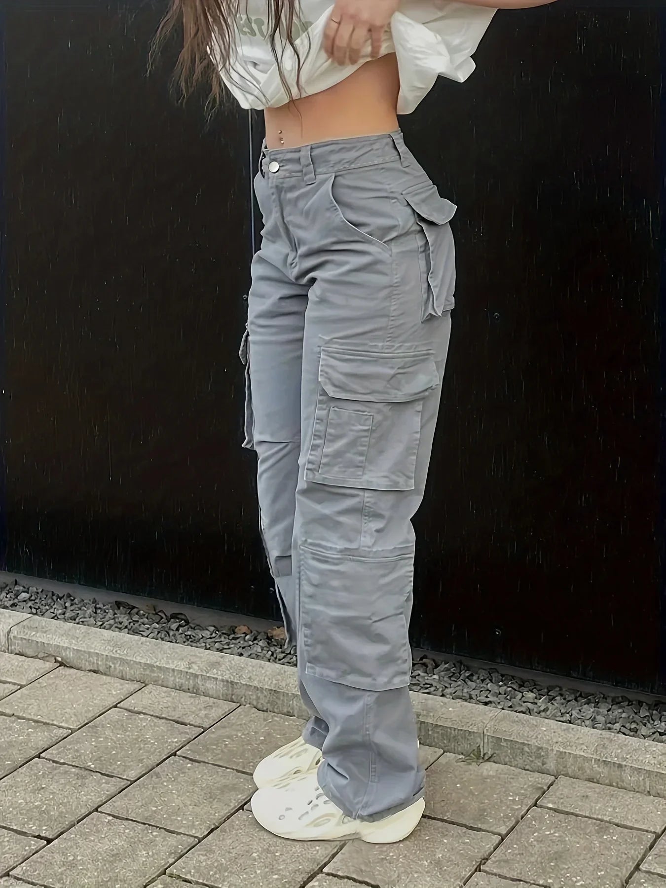 Freena | Straight Leg Multi-Pocket Cargo Pants