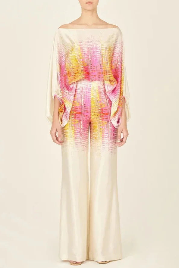 Florine | Two Piece Printed Wide Leg Pant Set