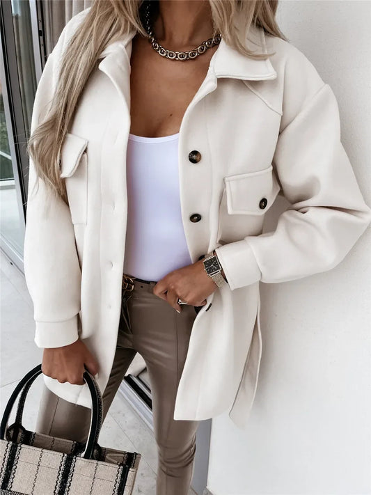 Vicky | Button Front Casual Jacket