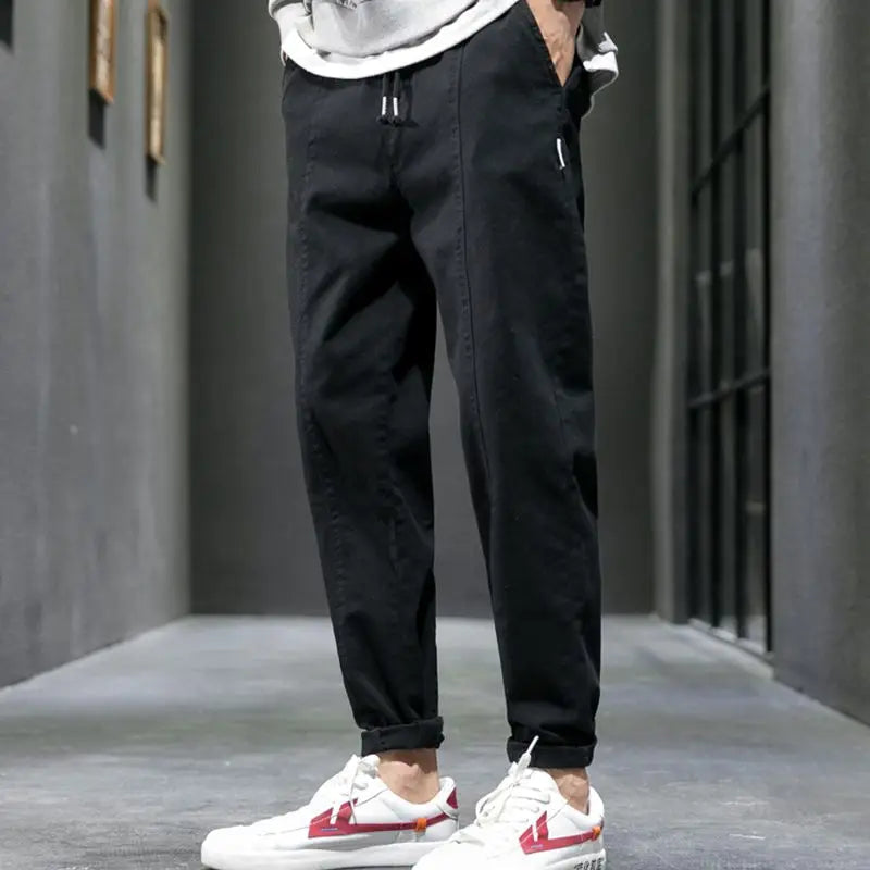 Kared | Drawstring Tapered Casual Pants