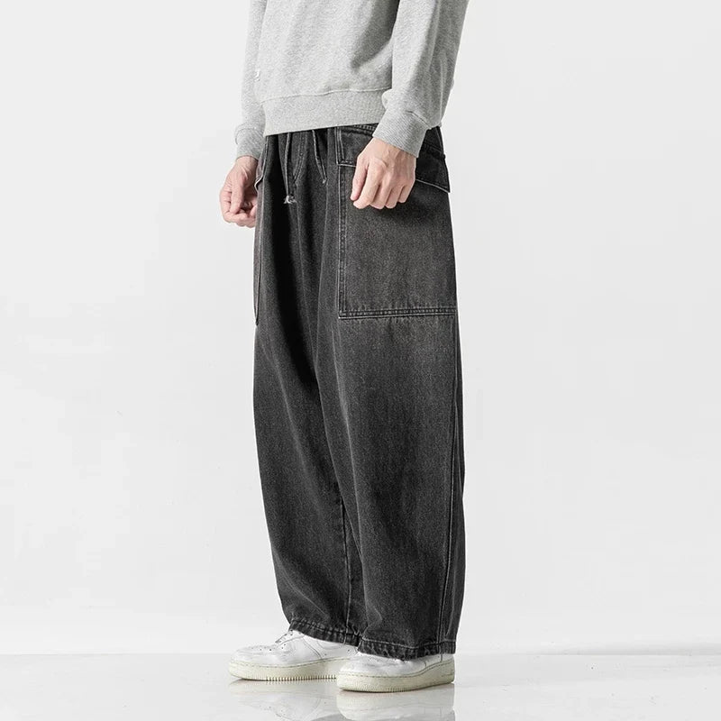 Bruno | Jeans With Wide Legs and Drawstring Waist