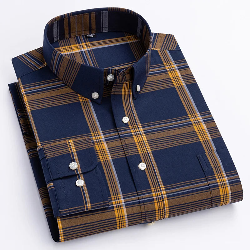 Alexandru | Long Sleeve Plaid Button Down Shirt