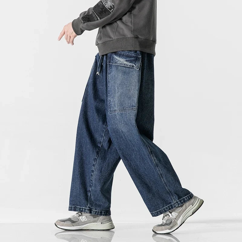Bruno | Jeans With Wide Legs and Drawstring Waist