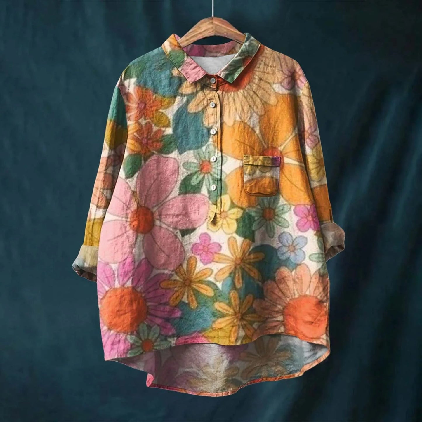 Lucero | Printed Button Front Shirt