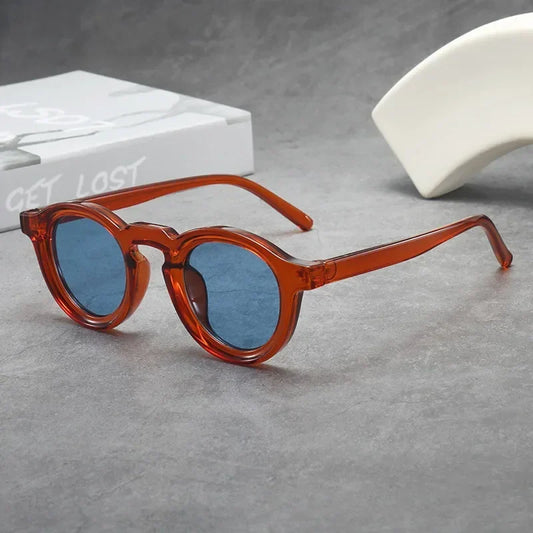Spectralux - Round Frame Sunglasses Thick Frame Tinted Lenses