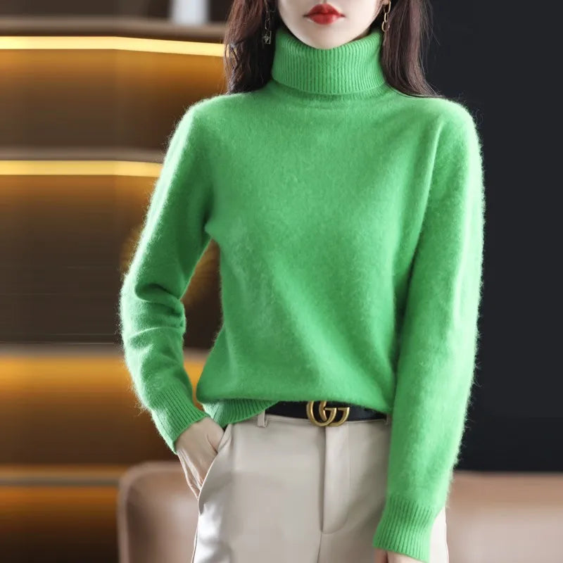 Terraflex | Cashmere Turtleneck Sweater with Textured Stitch