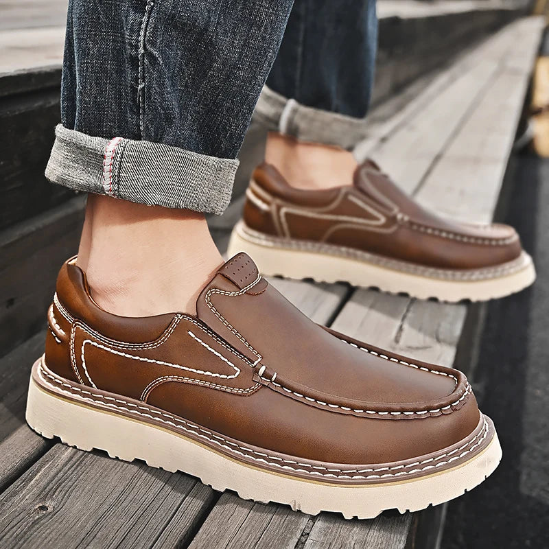 Hedwin | Slip On Moc Toe Casual Shoes
