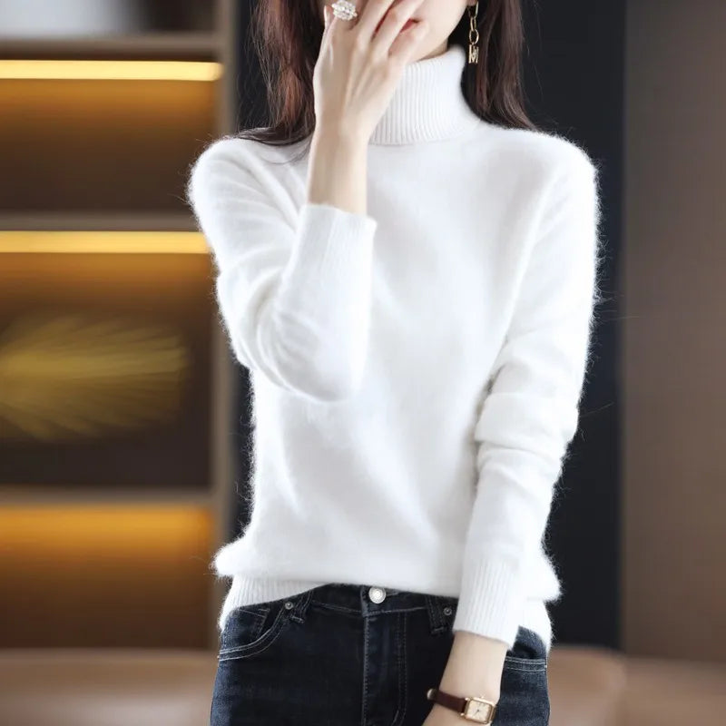 Terraflex | Cashmere Turtleneck Sweater with Textured Stitch