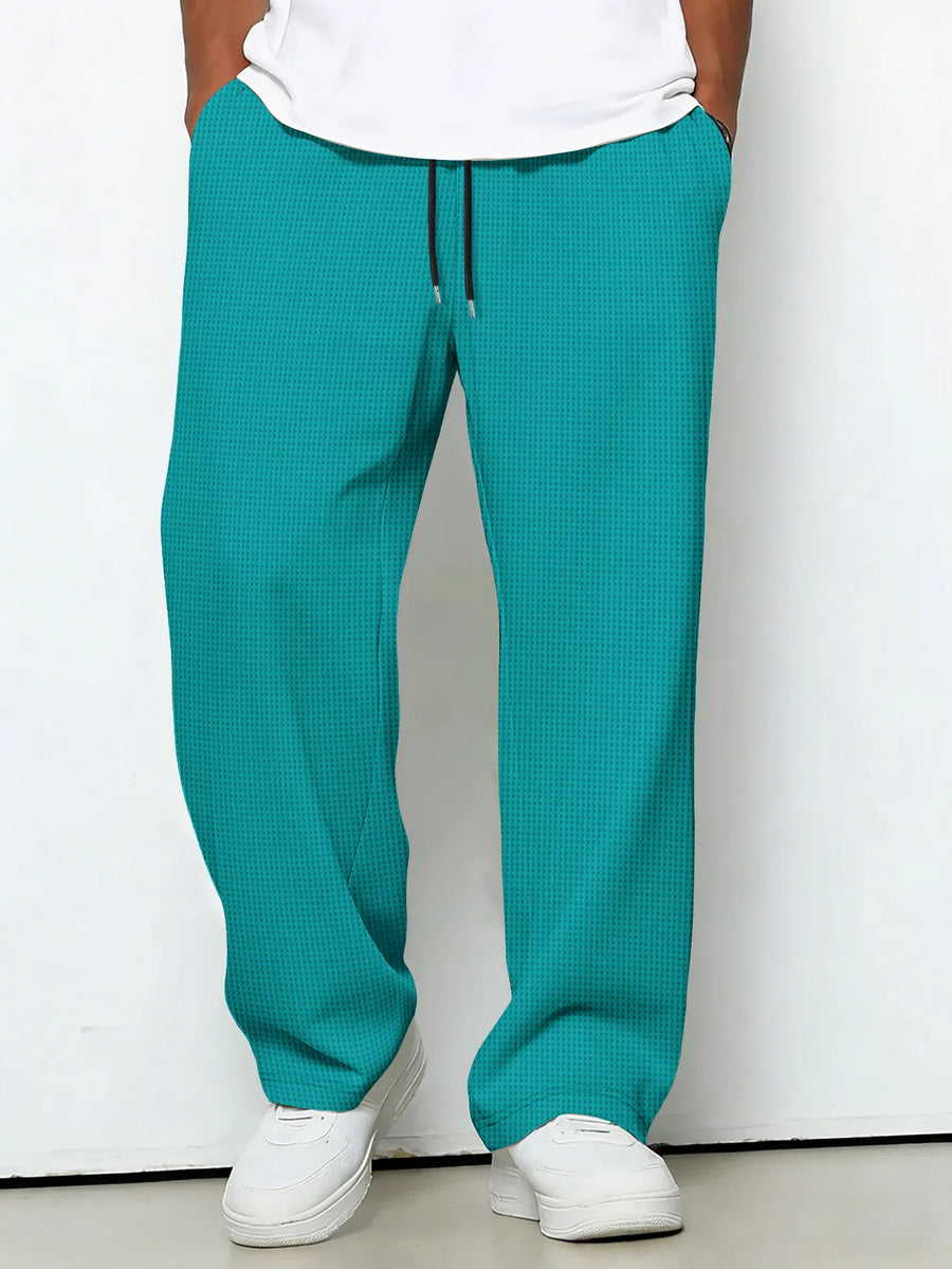 Messi | Pants With Drawstring Wide Leg Texture