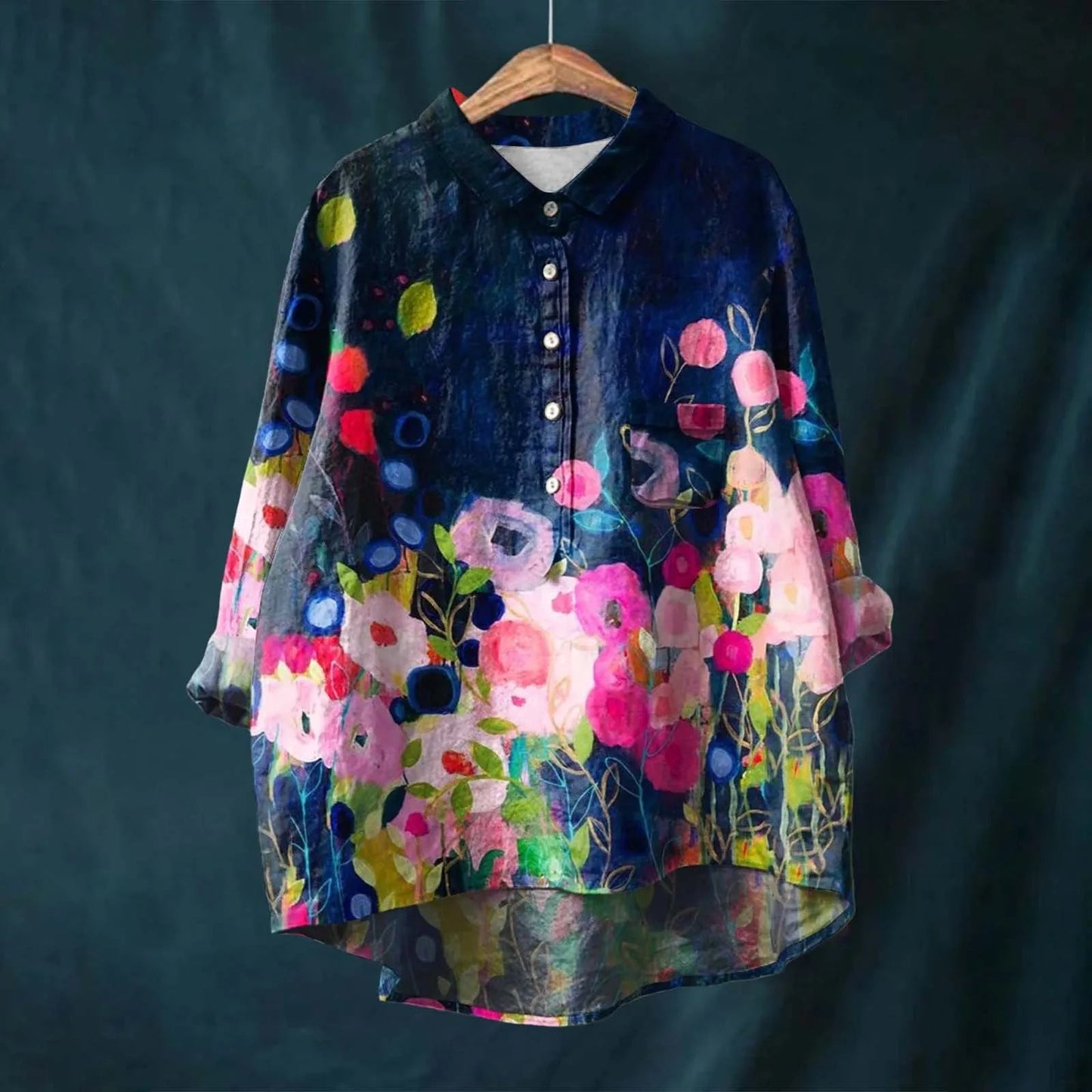Lucero | Printed Button Front Shirt