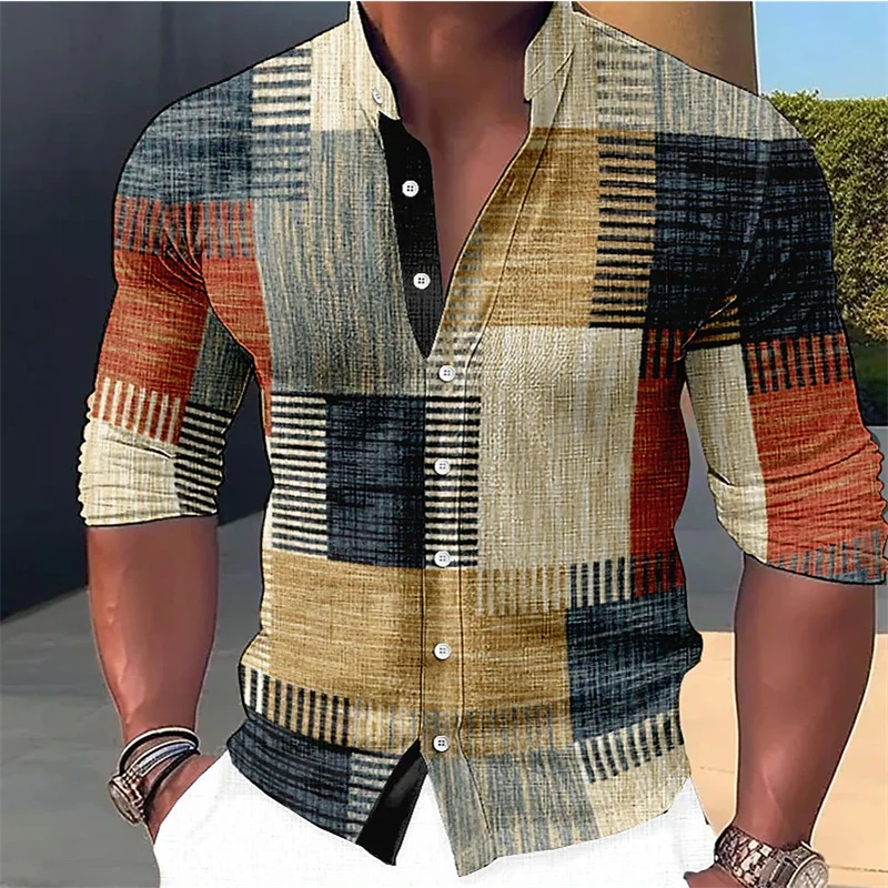 Jemmy | Plaid Print Stand Collar Shirt