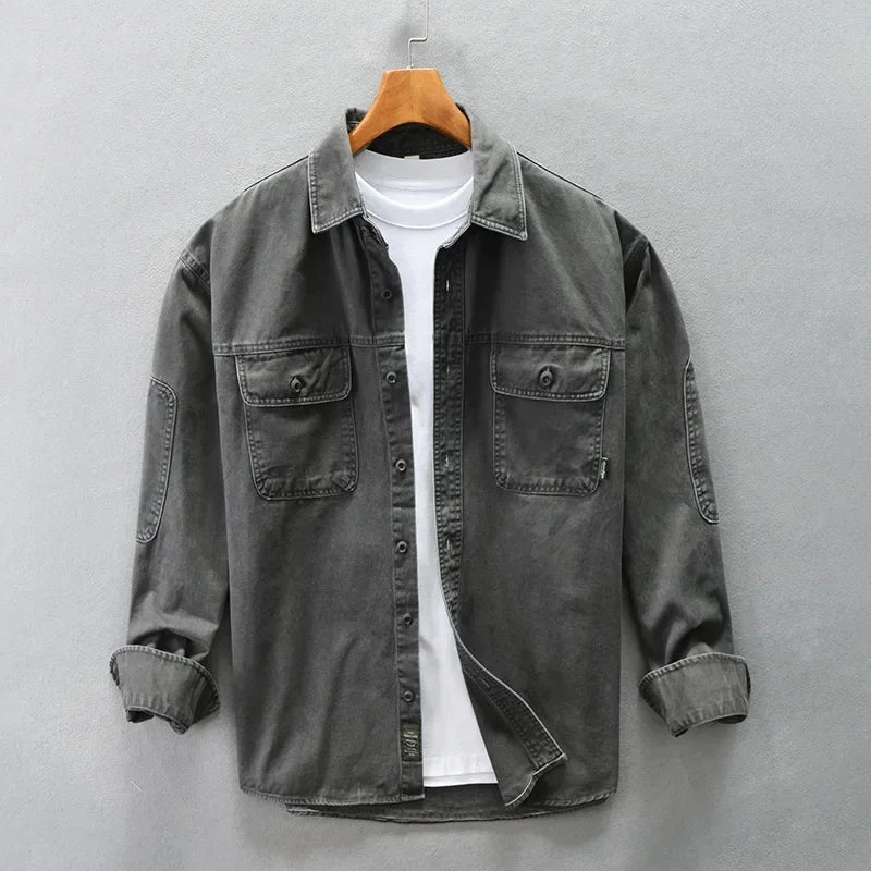 Cameron | Denim Jacket Long Sleeve Shirt