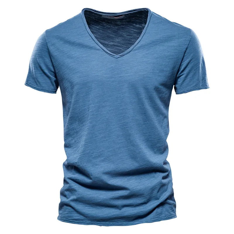 Tibor | V Neck Short Sleeve T Shirt