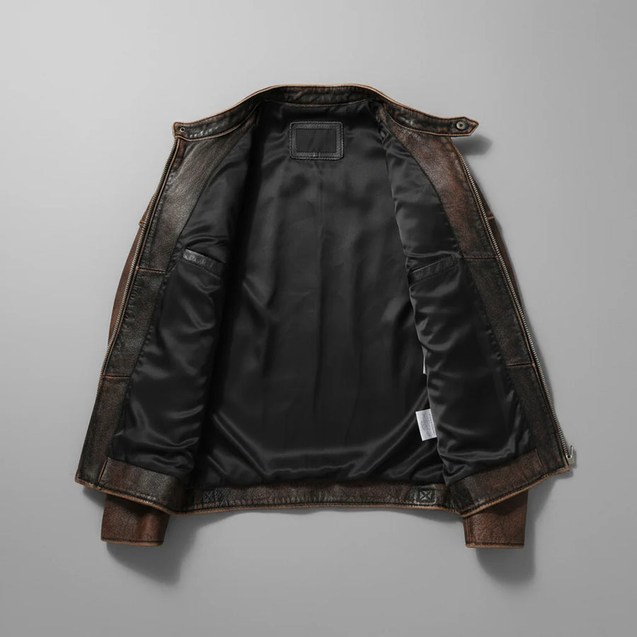 Samer | Structured Moto Zip Jacket