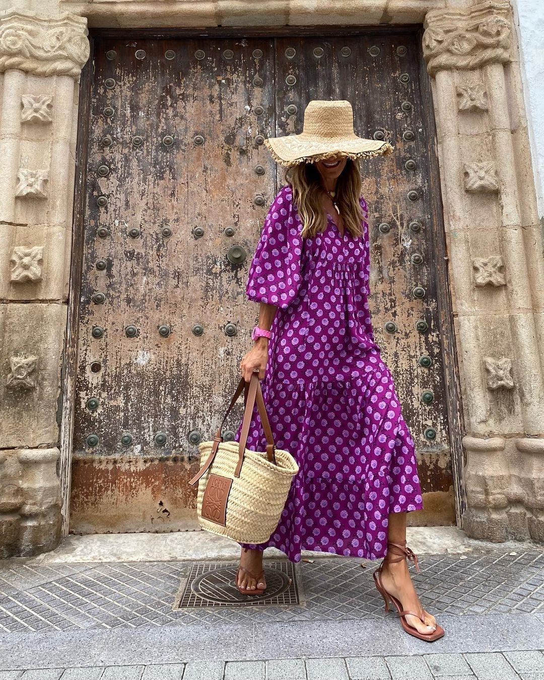 Tessa | Maxi Dress Geometric Print V-Neck