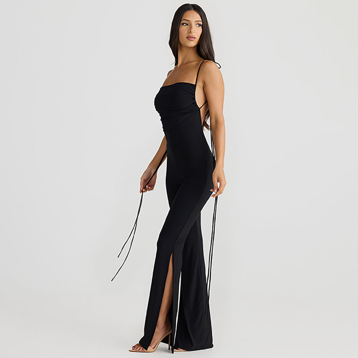Tamina | Sleeveless Backless Wide-Leg Jumpsuit