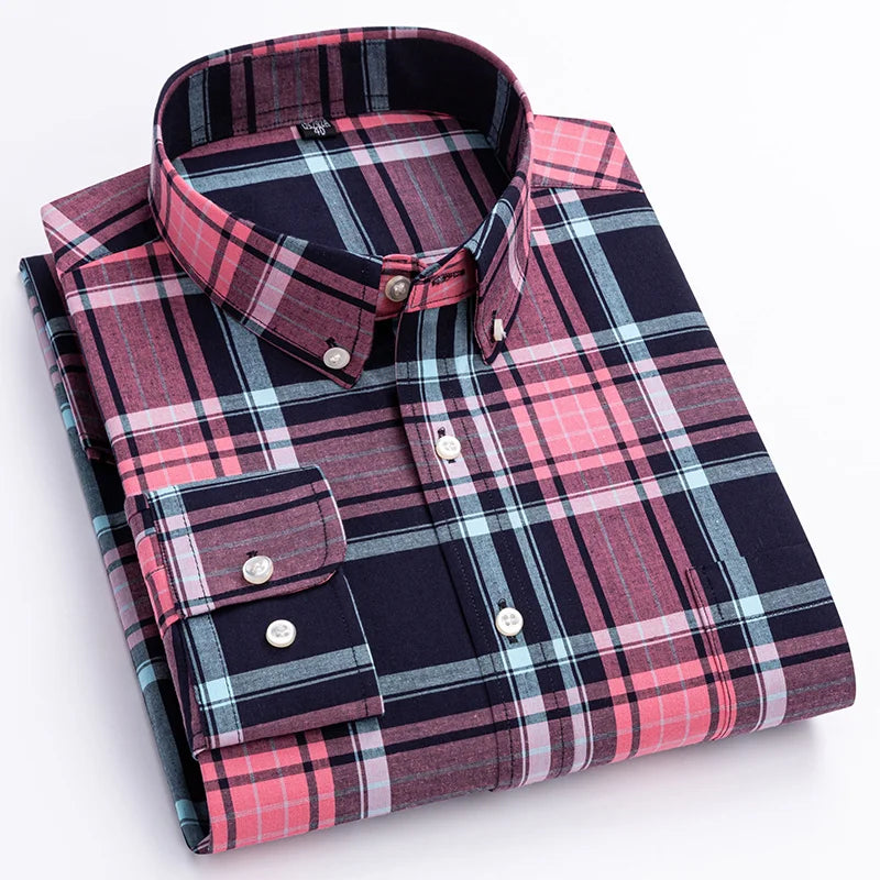 Alexandru | Long Sleeve Plaid Button Down Shirt