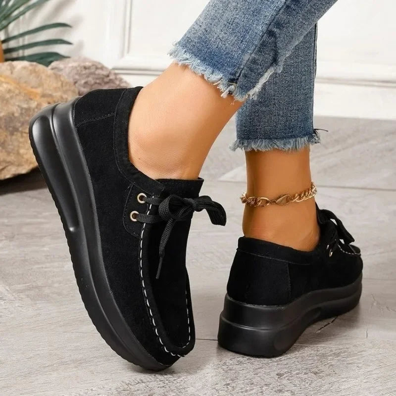 Tonja – Lace Up Slip On Walking Shoes