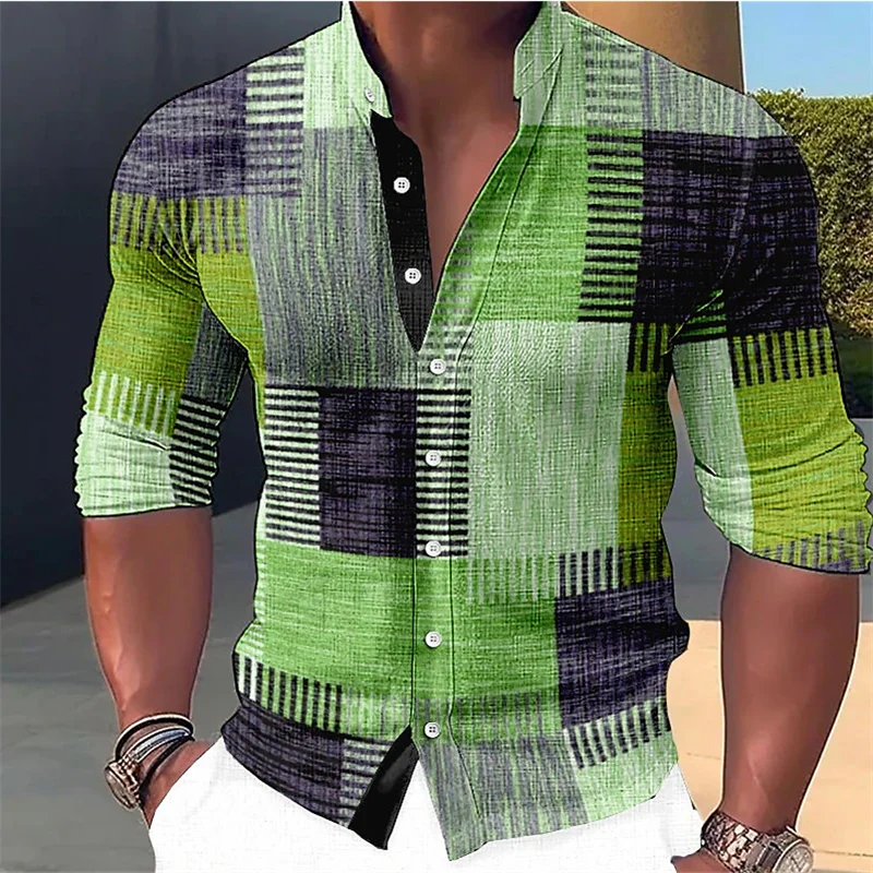 Jemmy | Plaid Print Stand Collar Shirt