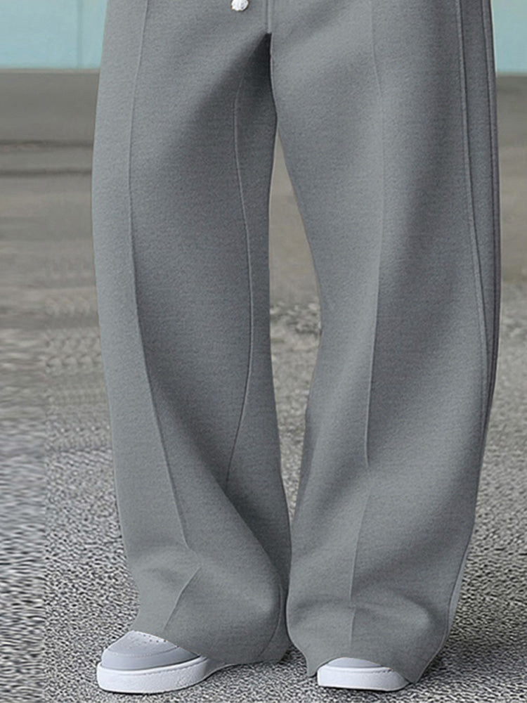 Karelis | Wide Leg Drawstring Casual Sweatpants