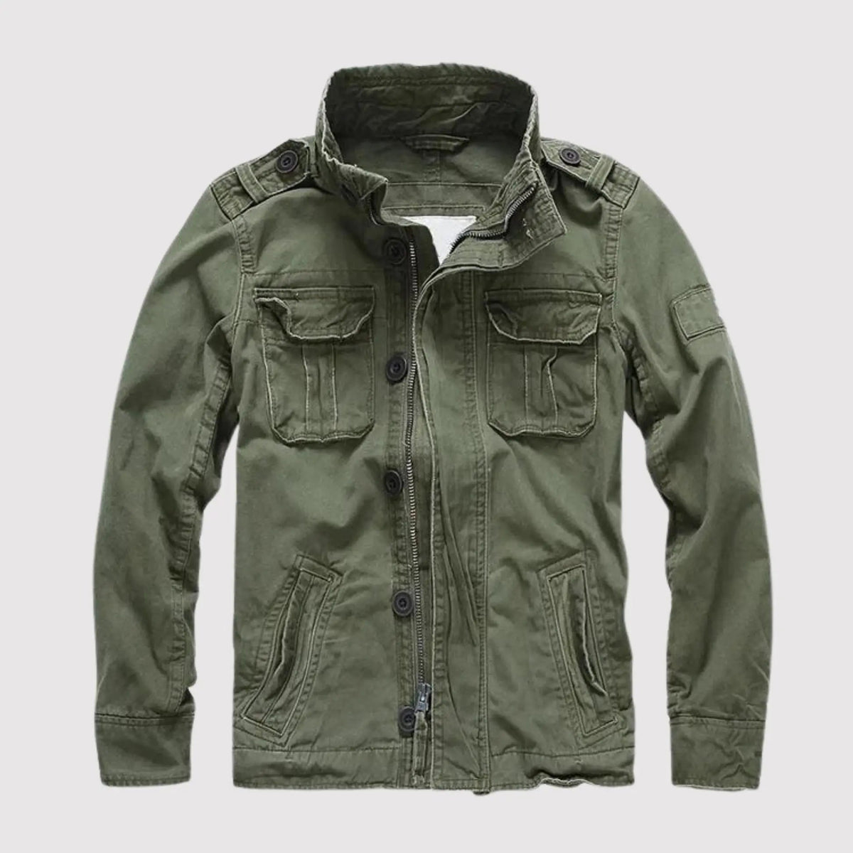 Davies | Jacket Camo Long Sleeve Stand Collar