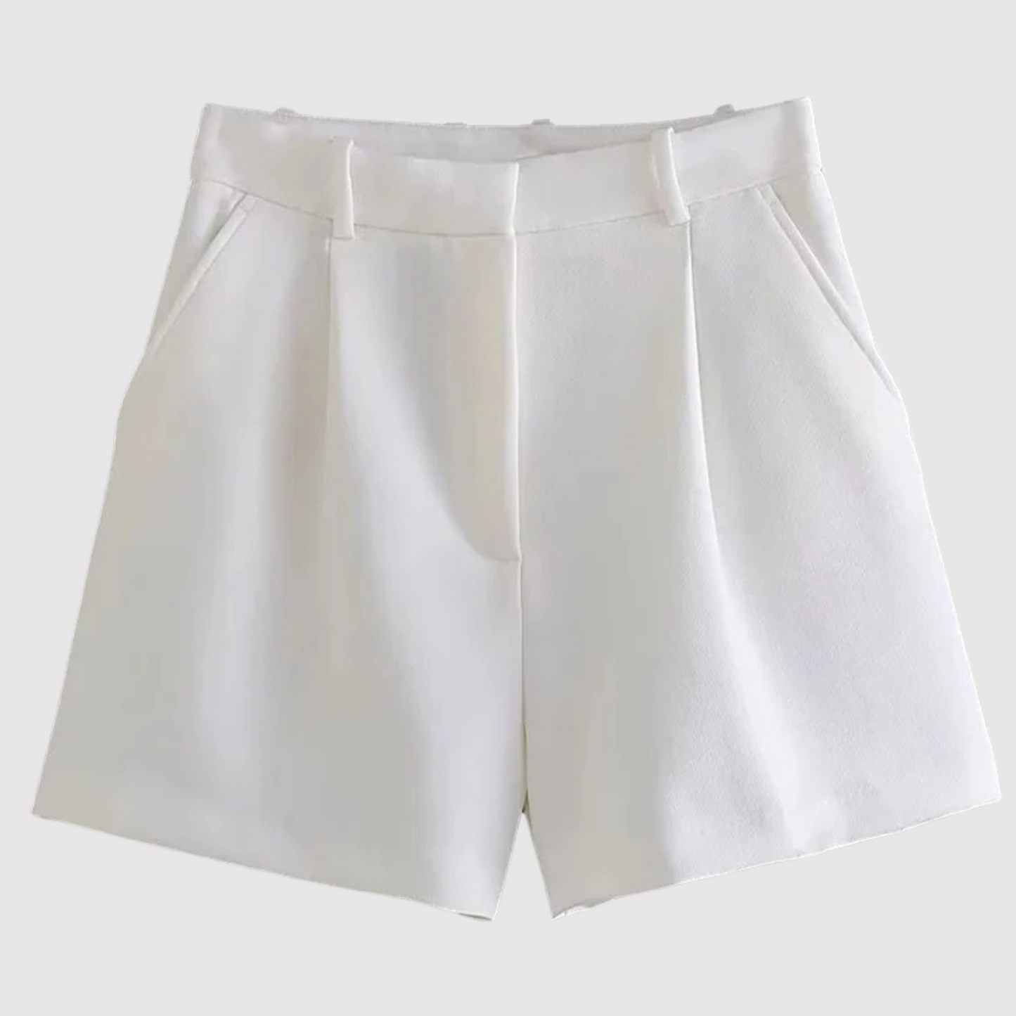 Najwa | High Waist Tailored Pleated Shorts