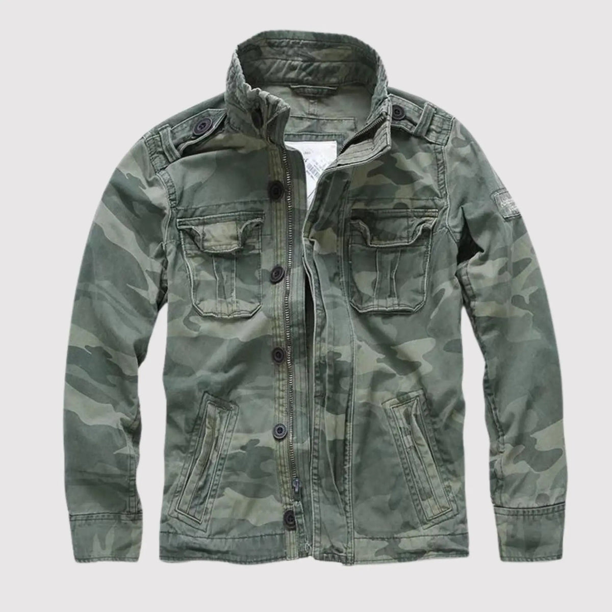 Davies | Jacket Camo Long Sleeve Stand Collar